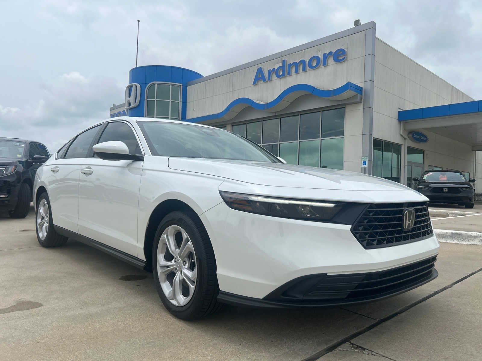 2026 Honda Accord LX in Platinum White Pearl — front three-quarter view